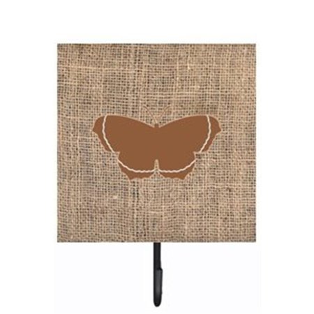 MICASA Butterfly Burlap and Brown Leash Or Key Holder MI712841